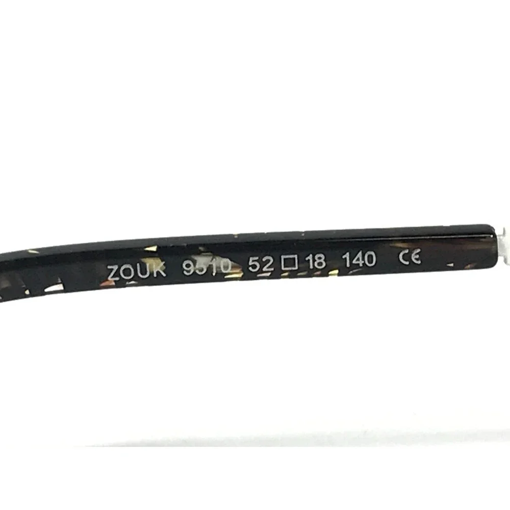 BOZ Eyeglasses Frames ZOUK 9510 Black Brown White Cat Eye Semi Rim 52-18-140